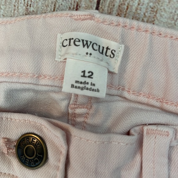 Crewcuts | J Crew girls size 12 light pink jeans like new skinny Jean - Picture 2 of 6